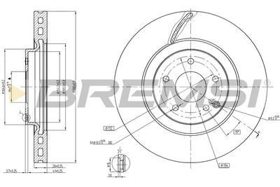 CD7856V BREMSI Тормозной диск