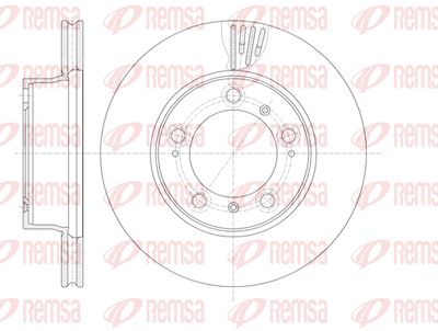 6113510 REMSA Тормозной диск