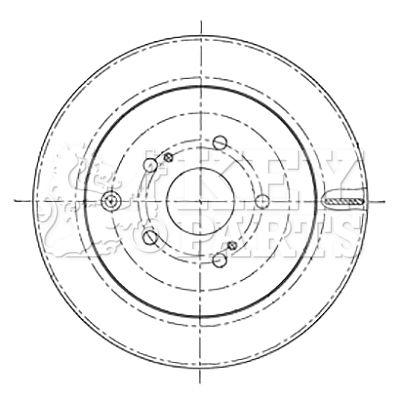 KBD5196 KEY PARTS Тормозной диск