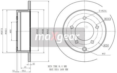 192389MAX MAXGEAR Тормозной диск