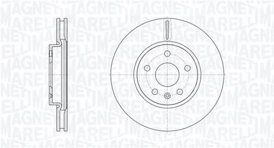 361302040104 MAGNETI MARELLI Тормозной диск