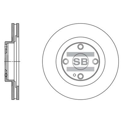 SD4416 Hi-Q Тормозной диск