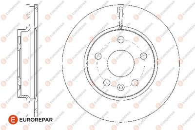 1676009580 EUROREPAR Тормозной диск