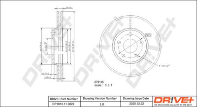 DP1010110822 Dr!ve+ Тормозной диск