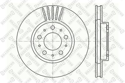 60204832VSX STELLOX Тормозной диск