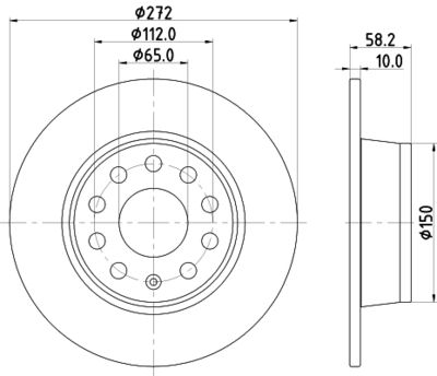 8DD355131811 HELLA Тормозной диск