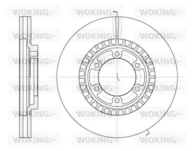 D666910 WOKING Тормозной диск
