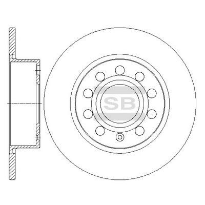 SD5406 Hi-Q Тормозной диск
