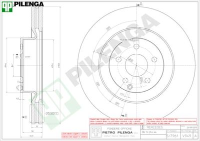 V949 PILENGA Тормозной диск