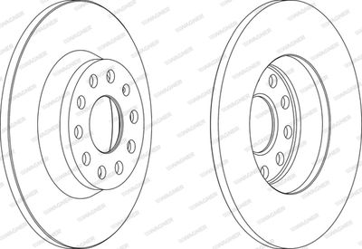 WGR13061 WAGNER Тормозной диск