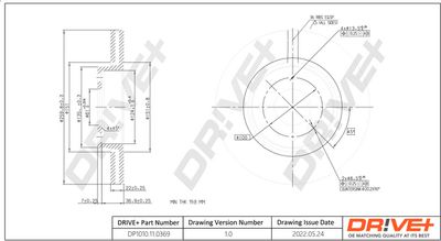 DP1010110369 Dr!ve+ Тормозной диск