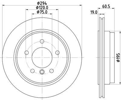 8DD355112271 HELLA PAGID Тормозной диск