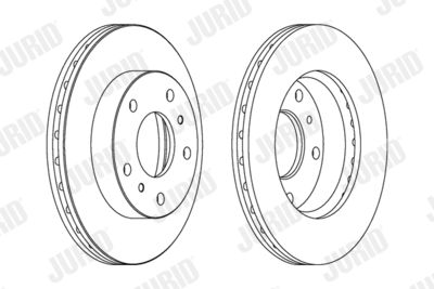 563077JC JURID Тормозной диск