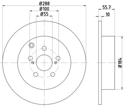 ND1006K NISSHINBO Тормозной диск