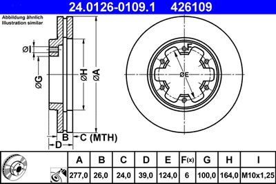 24012601091 ATE Тормозной диск