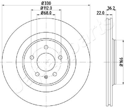 DP0910 JAPANPARTS Тормозной диск