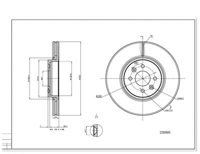 230995 HART Тормозной диск