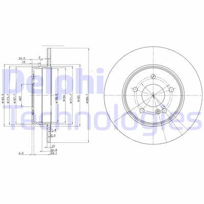 BG3239C DELPHI Тормозной диск