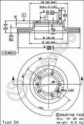 BS7861 BRECO Тормозной диск