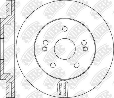 RN1644 NiBK Тормозной диск