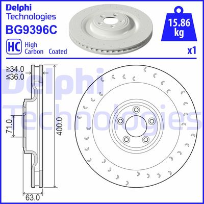 BG9396C DELPHI Тормозной диск