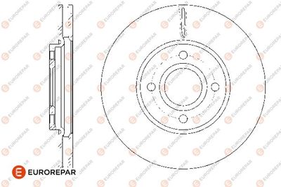 1667868780 EUROREPAR Тормозной диск