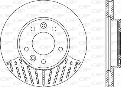 BDR212420 OPEN PARTS Тормозной диск