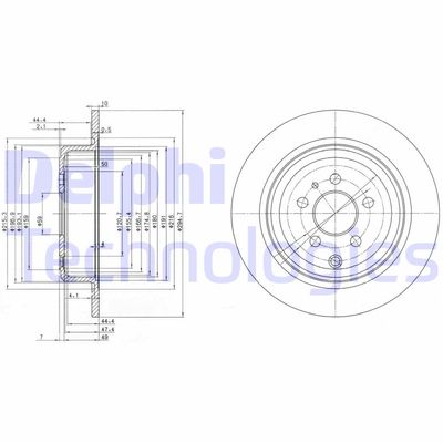 BG3049 DELPHI Тормозной диск