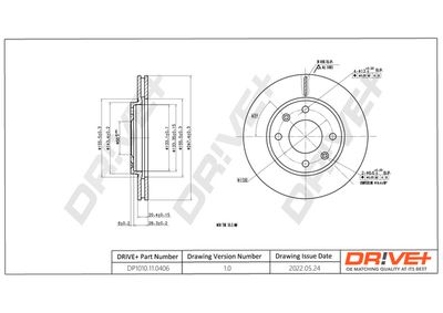DP1010110406 Dr!ve+ Тормозной диск