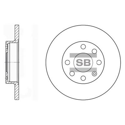 SD3018 Hi-Q Тормозной диск
