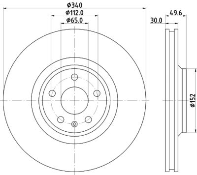 MDC2546 MINTEX Тормозной диск