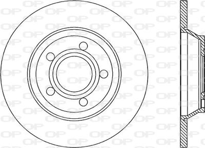 BDR104210 OPEN PARTS Тормозной диск