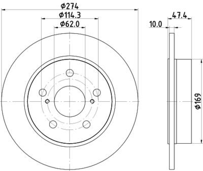 MDC2961C MINTEX Тормозной диск