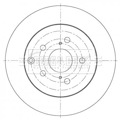 BBD5372 BORG & BECK Тормозной диск