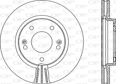 BDA213820 OPEN PARTS Тормозной диск