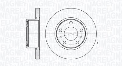 361302040251 MAGNETI MARELLI Тормозной диск