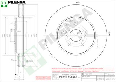 V389 PILENGA Тормозной диск