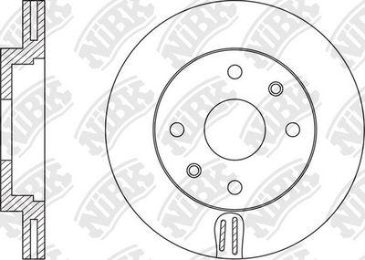 RN1571 NiBK Тормозной диск