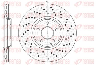 6112310 REMSA Тормозной диск
