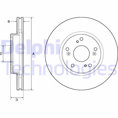 BG4774C DELPHI Тормозной диск