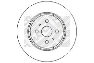 15572 MAPCO Тормозной диск