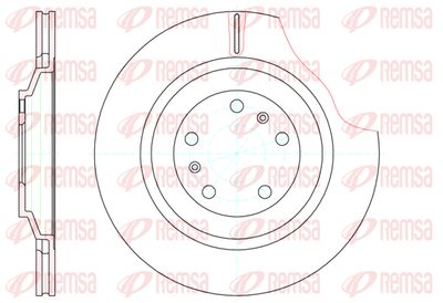 6120610 REMSA Тормозной диск