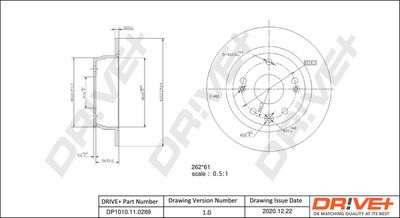 DP1010110289 Dr!ve+ Тормозной диск