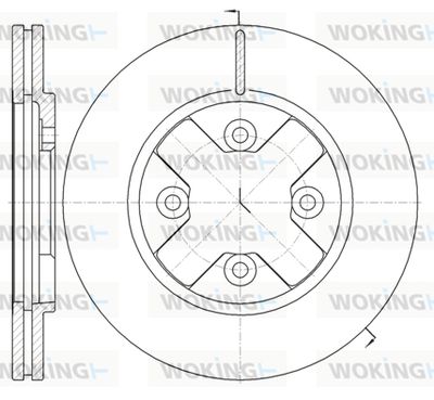 D614510 WOKING Тормозной диск