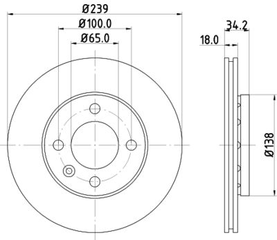 MDC916C MINTEX Тормозной диск