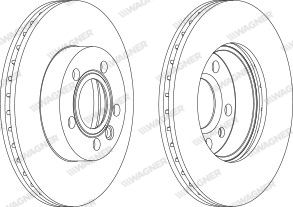 WGR10101 WAGNER Тормозной диск