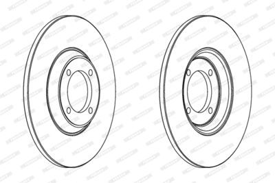 DDF275 FERODO Тормозной диск