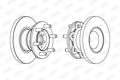 BCR234A BERAL Тормозной диск