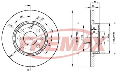 BD9046 FREMAX Тормозной диск