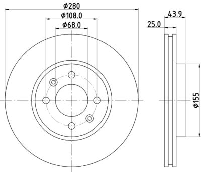 PCD15282 DON Тормозной диск